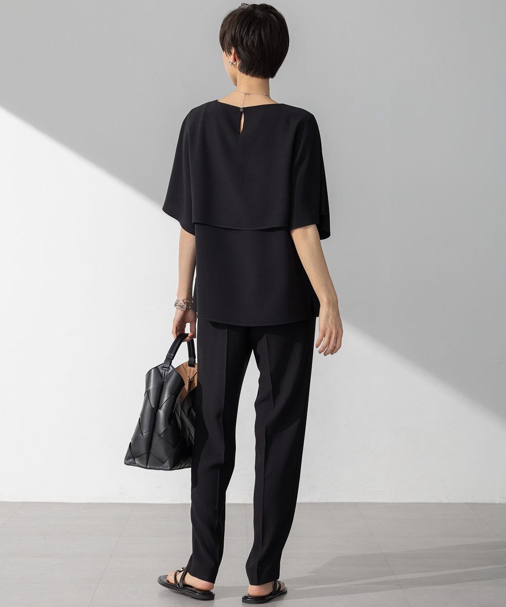 23区 【Oggi7月号掲載/吸水速乾/接触冷感/UVカット】ストレッチジョーゼット テーパード パンツ 