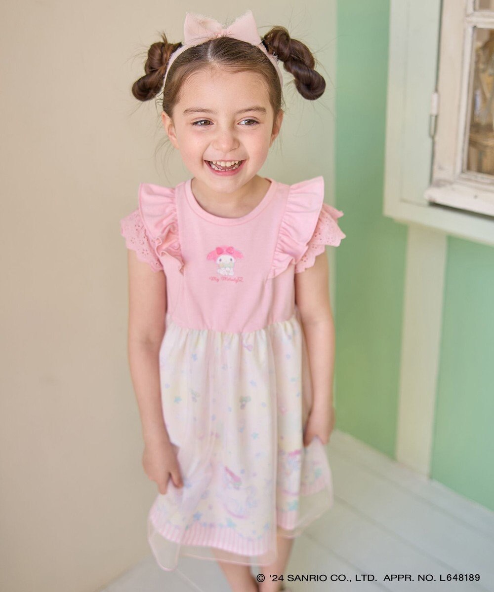 ANY KIDS 【サンリオキャラクターズ×any FAM】オン・オフショルダーチュールワンピース 