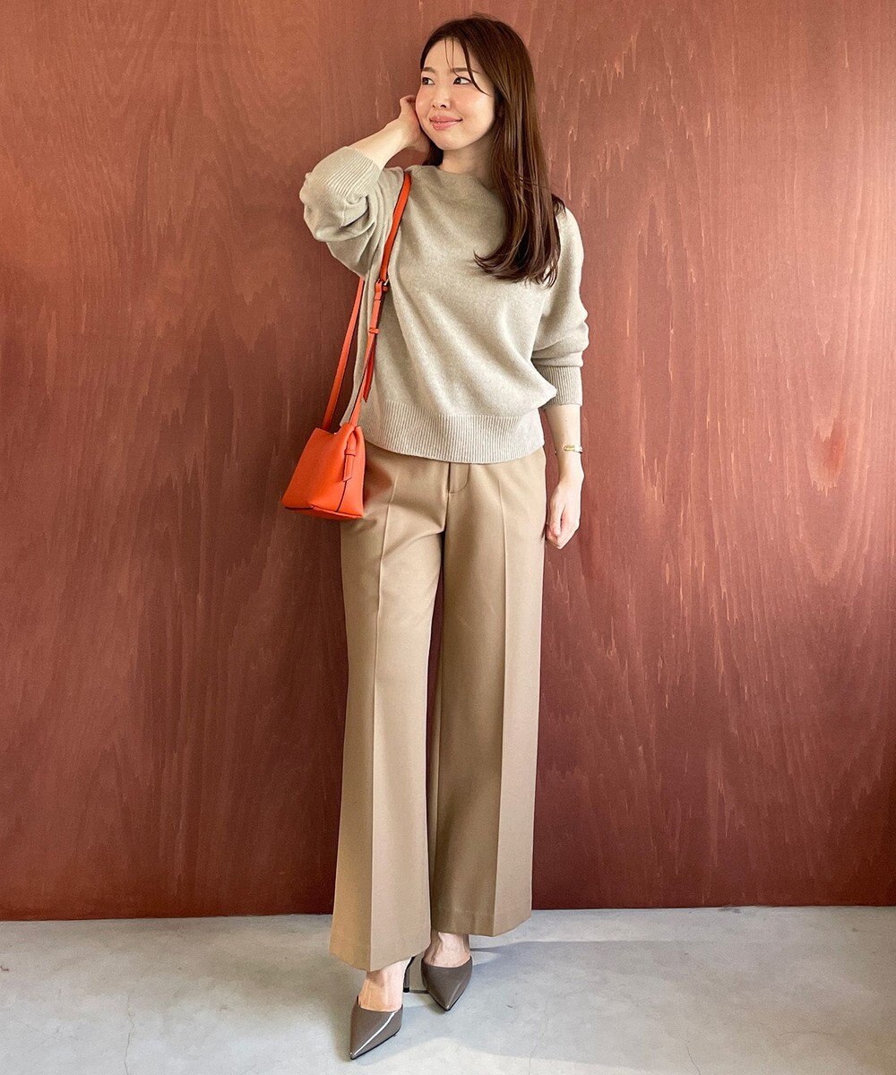 UNFILO カシミヤブレンド オフネックニット 