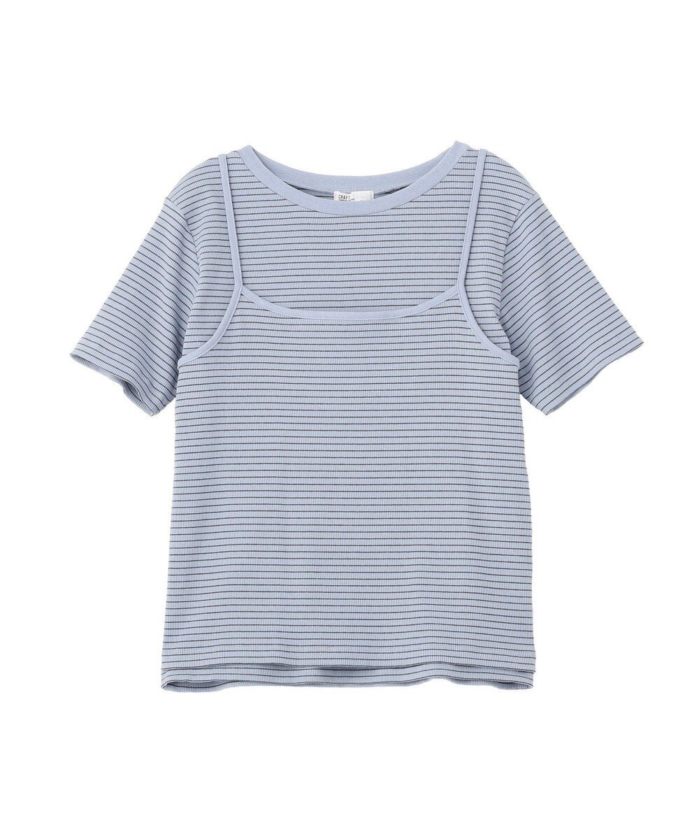 CRAFT STANDARD BOUTIQUE 2点セット/ボーダーキャミ+Tシャツ 