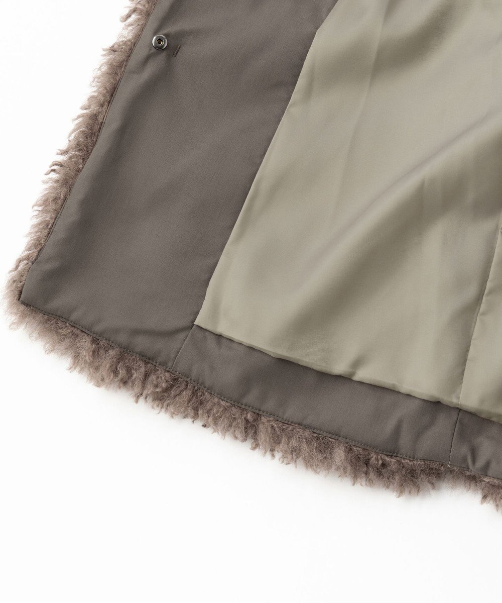 UNFILO エコファー ノーカラージャケット 