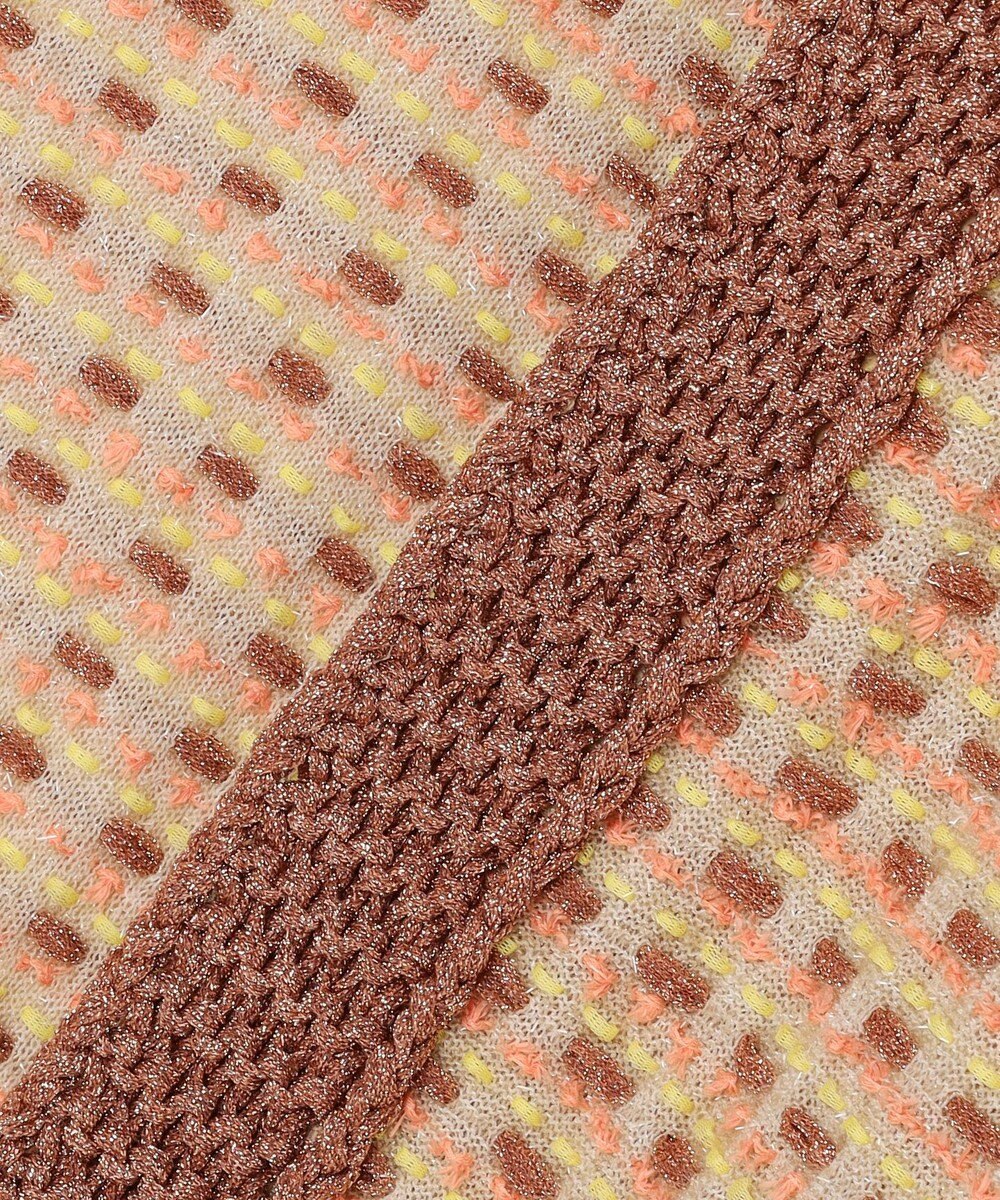 自由区 【カトリエムブーケ】Lame tweed ボウタイディテールジャケット 