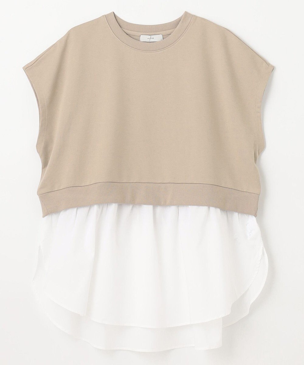 ANY L 裏毛レイヤード風トップス 