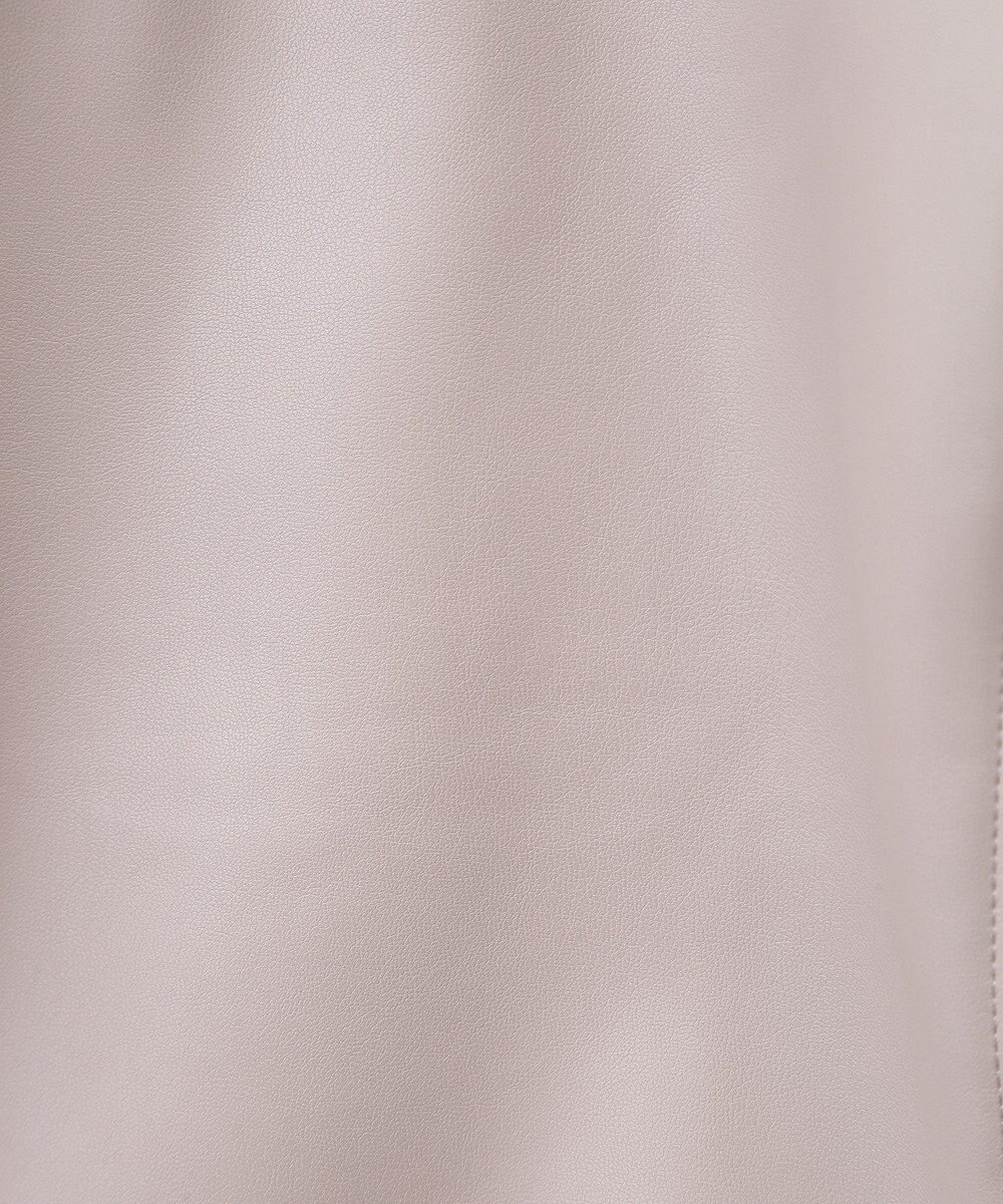 earth music&ecology 襟ファーレザーブルゾン 