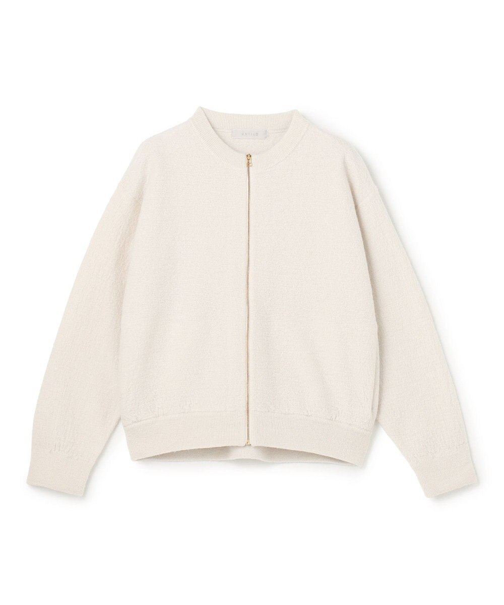 UNFILO ウールミルド ZIPニットブルゾン 