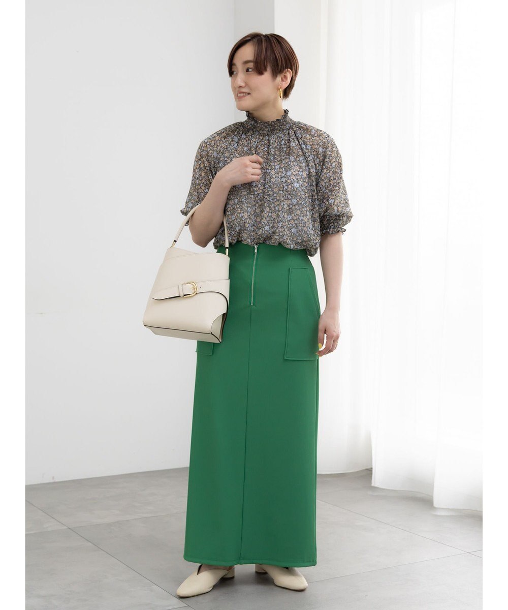 Te chichi フロントZIPトリコットタイトスカート 