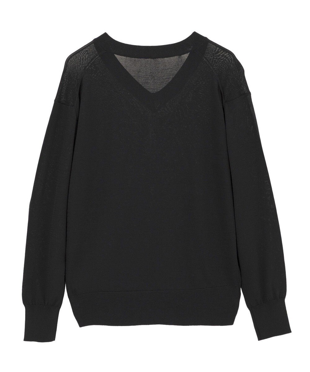 YECCA VECCA Vネックスリットニット 