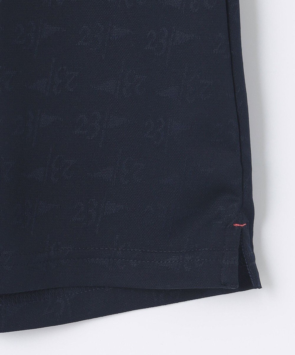 23区GOLF 【WOMEN】フラッグロゴジャガード ポロシャツ 