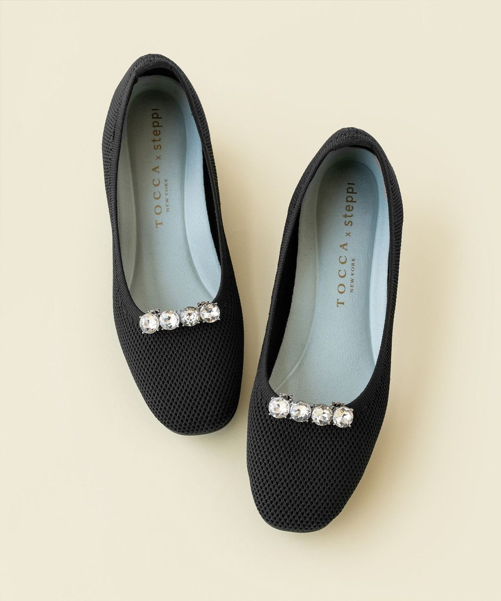 TOCCA 【軽量・撥水・お洗濯可・選べるシュークリップ】steppi×TOCCA BALLET PUMPS パンプス 