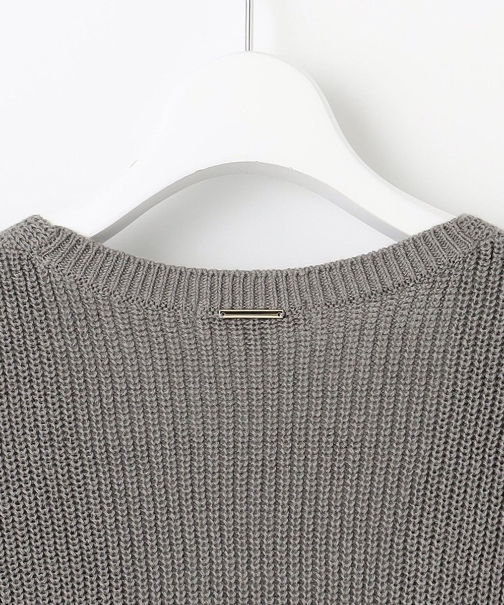 自由区 S 【洗える】コットンウールミドルゲージニット ベスト 