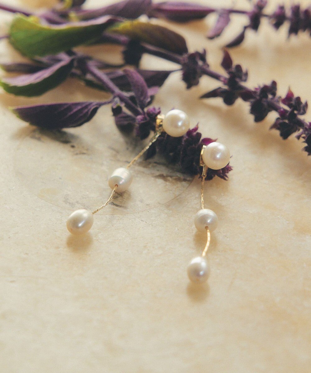 YECCA VECCA 2way淡水パールピアス 