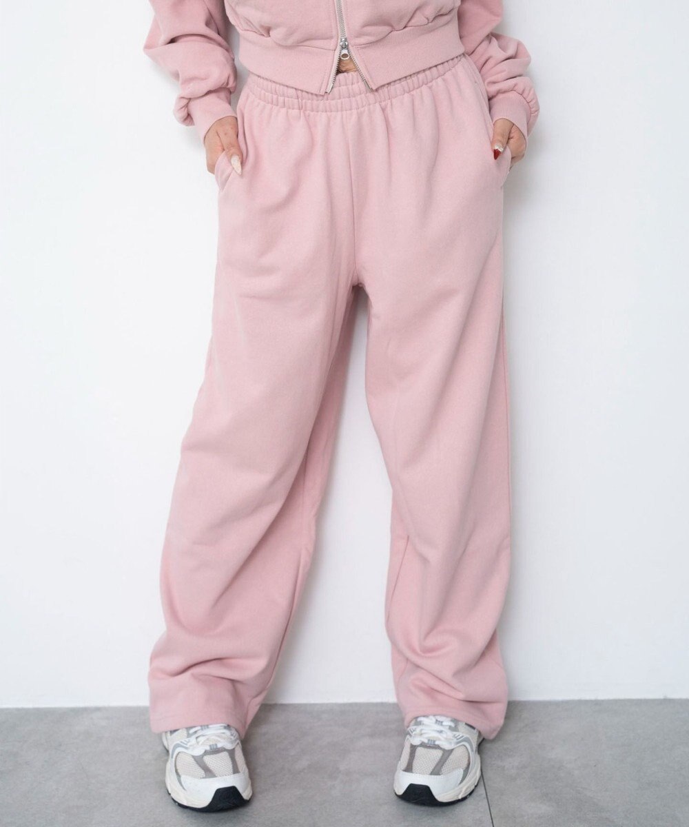 WEGO 【ウエストゴム/XSSMサイズ展開】スウェットワイドパンツ 