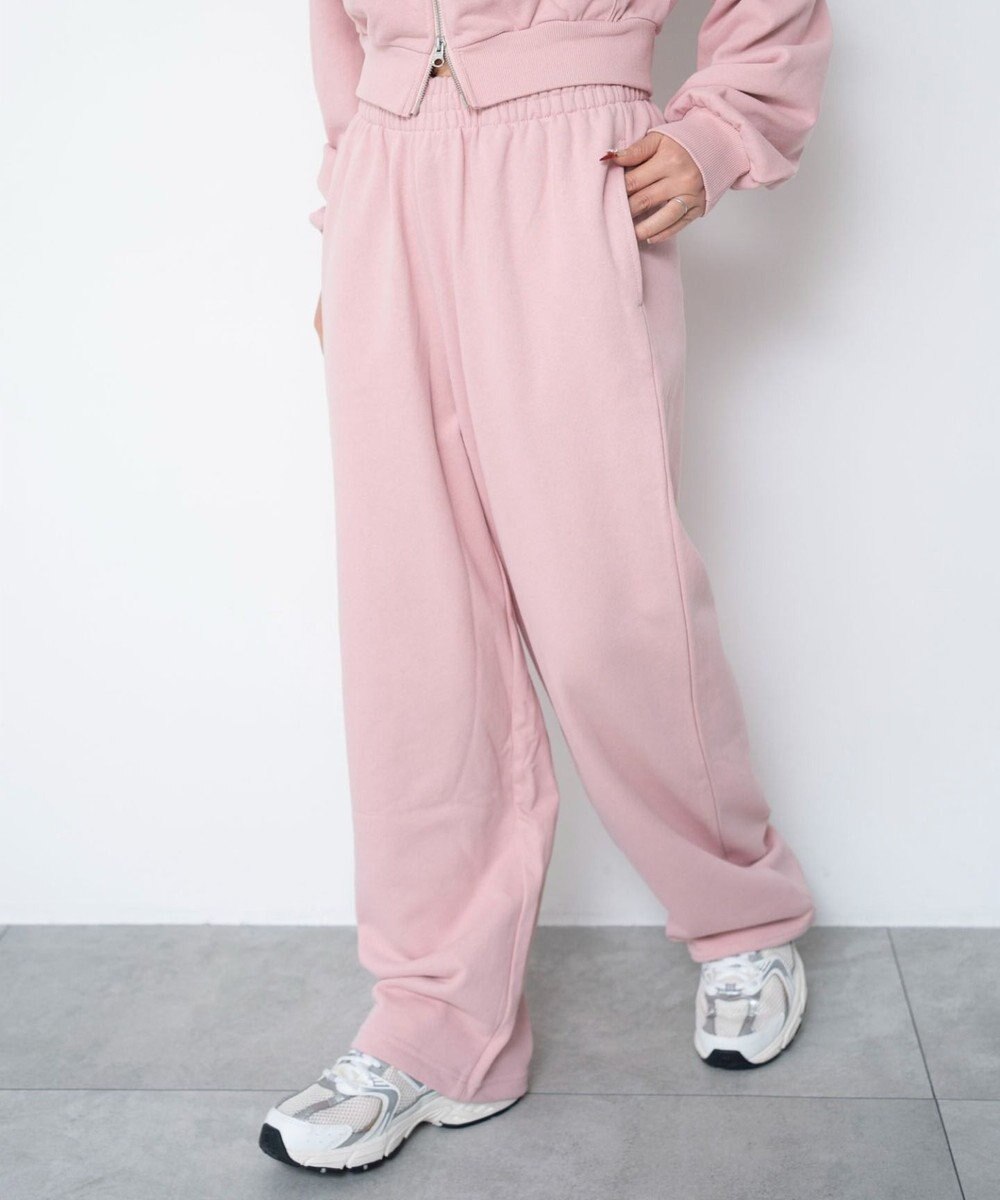 WEGO 【ウエストゴム/XSSMサイズ展開】スウェットワイドパンツ 