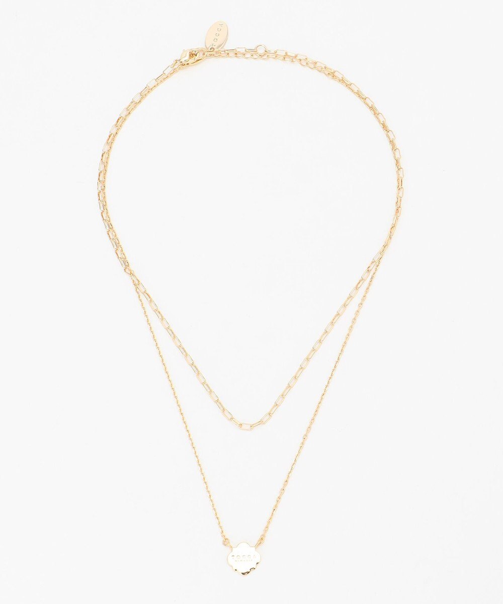 TOCCA LOGO CLOVER LAYERED NECKLACE ネックレス 