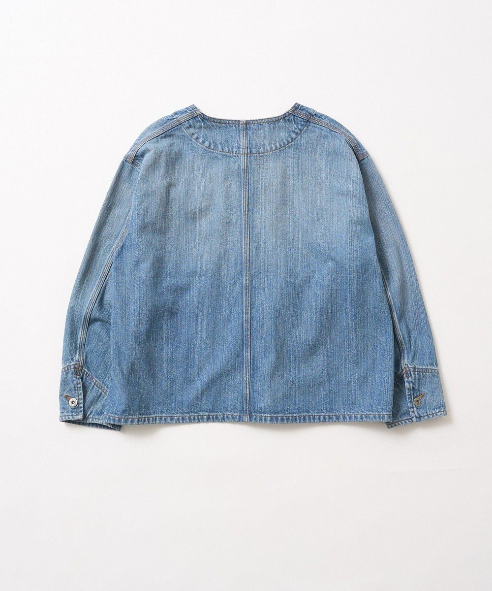 AMERICAN HOLIC ノーカラーデニムカバーオール 