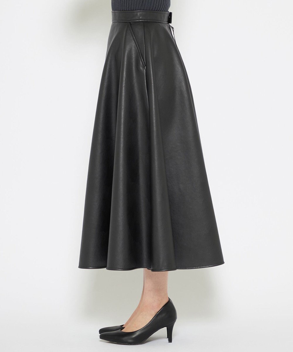 uncrave 【手洗い可】ウォッシャブルエコレザー スカート（uncrave WHITE） 