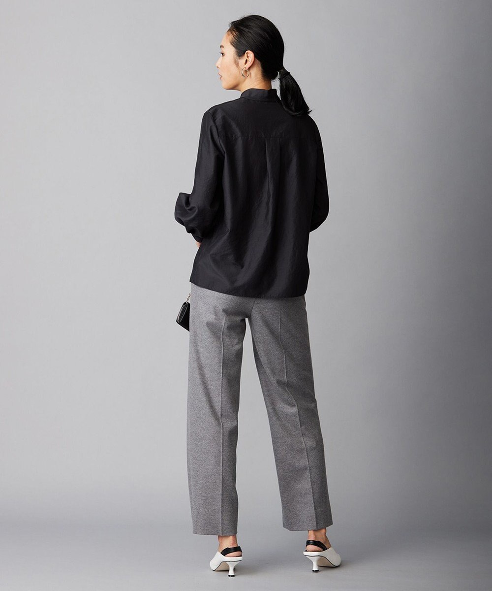 ICB ウールミルドジャージー ワイドストレートパンツ 