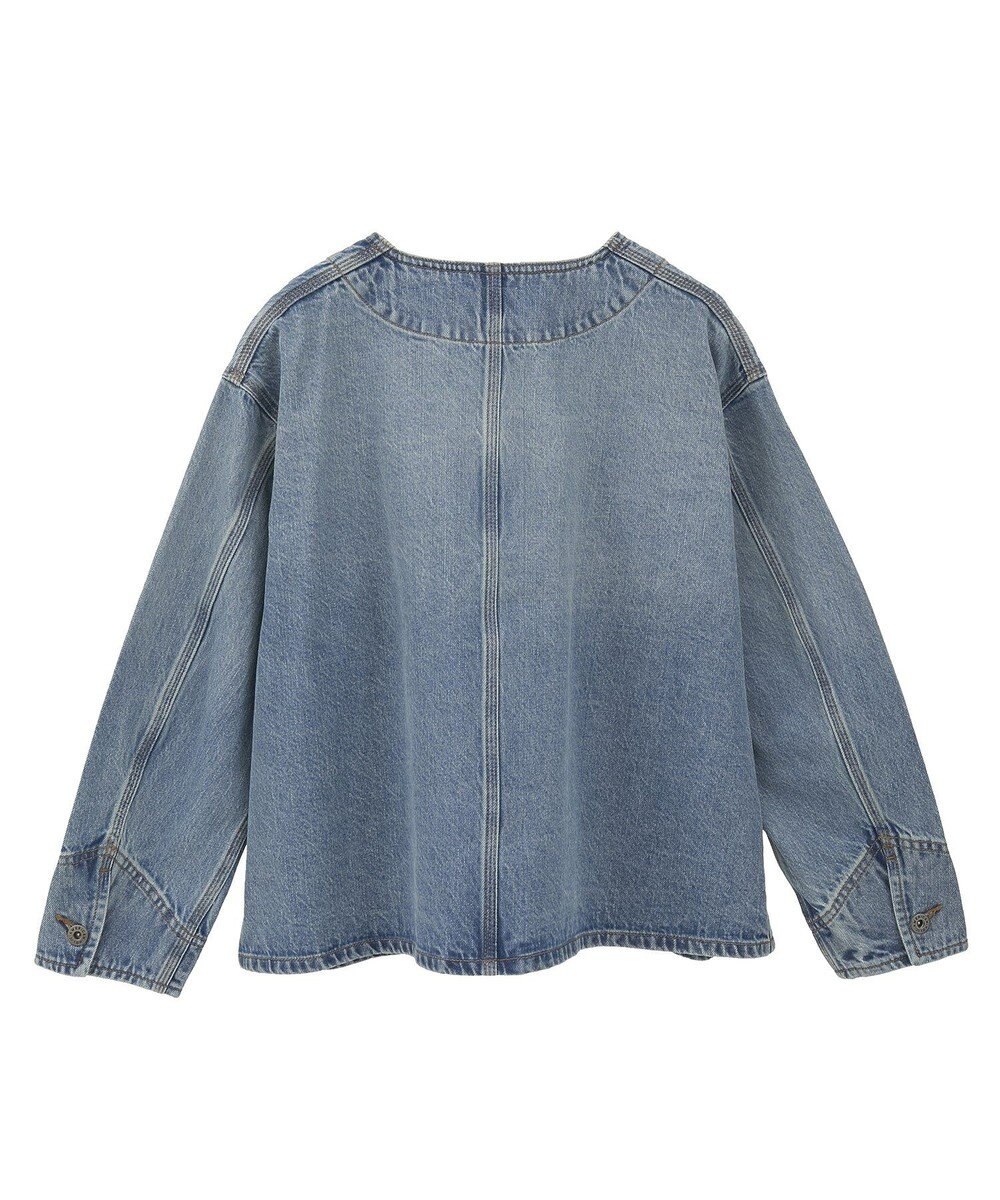 AMERICAN HOLIC ノーカラーデニムカバーオール 