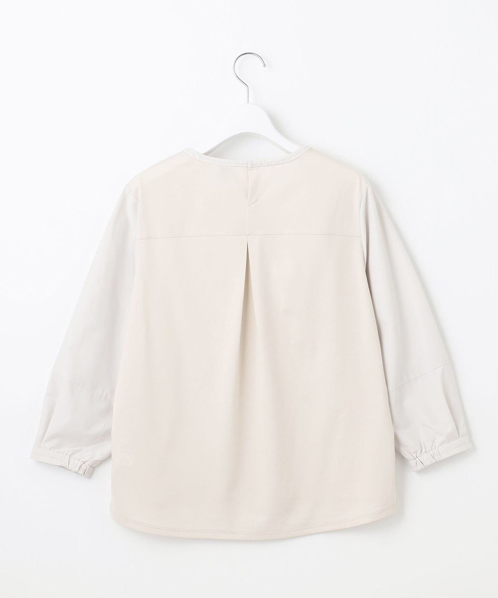 J.PRESS LADIES L プレーティングジャージー タックスリーブ カットソー 