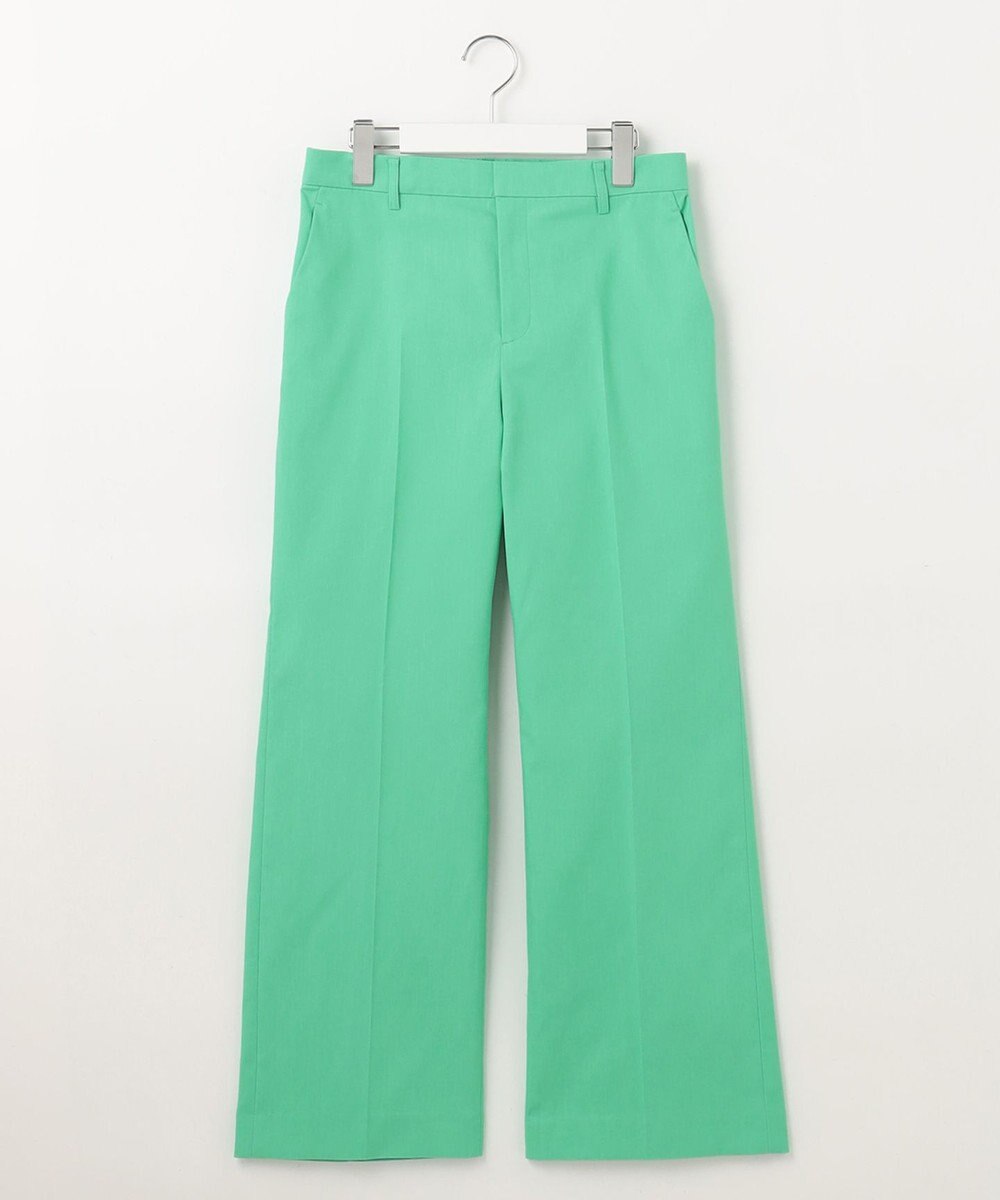 自由区 【接触冷感・UVカット・吸水速乾・洗える】シェルタリングオックスストレート パンツ 