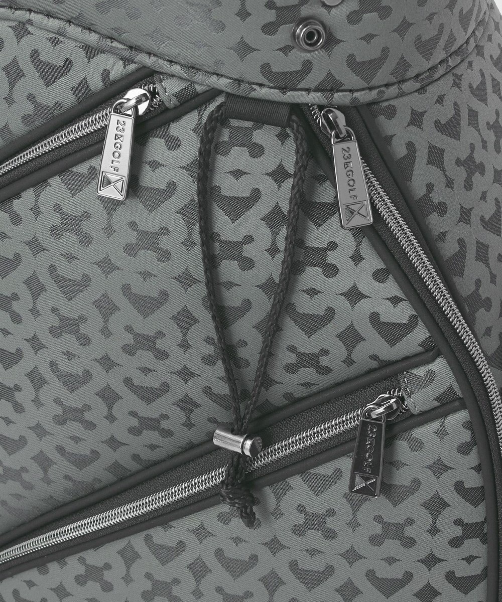 23区GOLF 【UNISEX】モノグラムライトキャディバッグ　ベテランゴルファーにもおすすめなモダンデザイン 