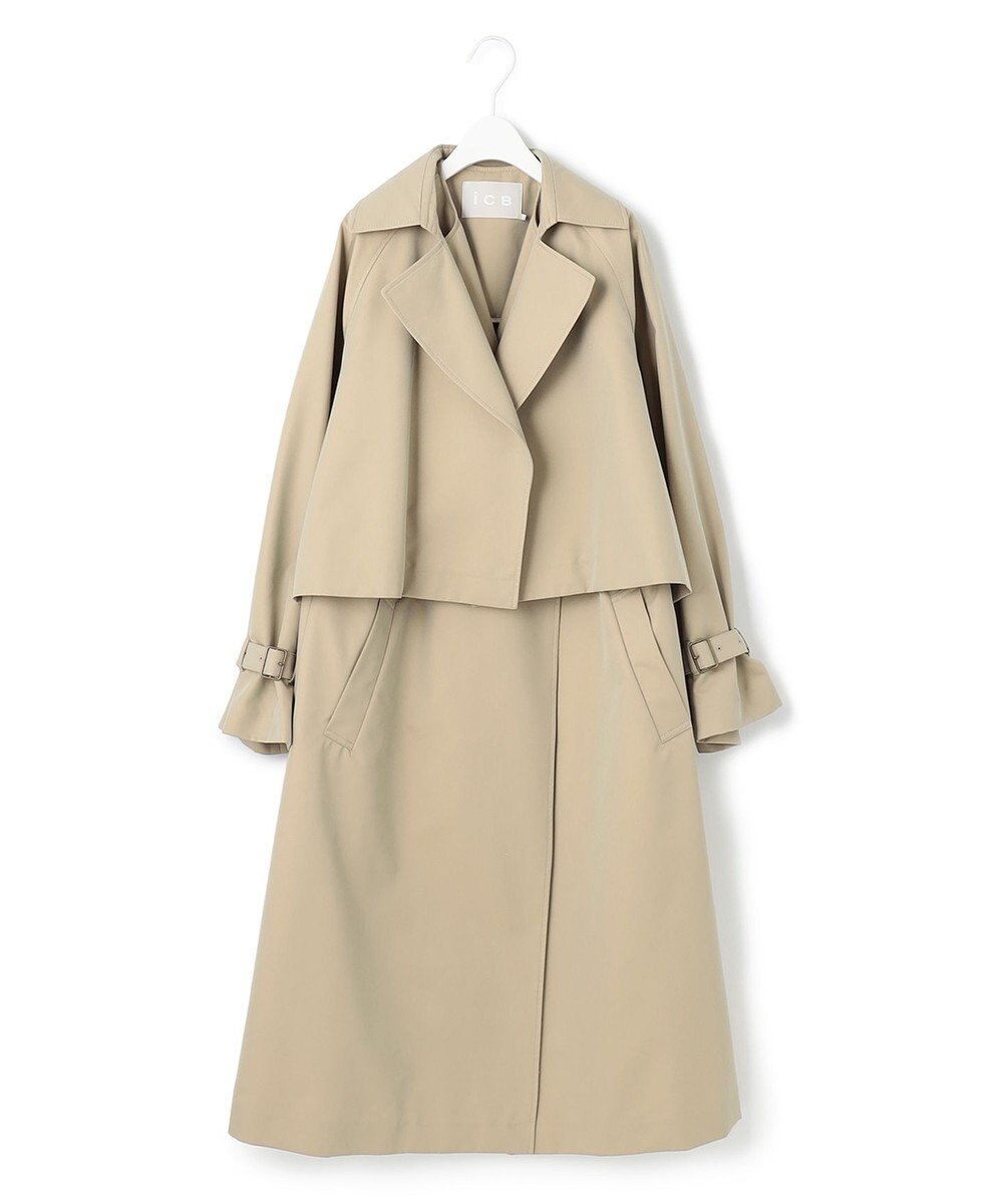 ICB L T/Cシャンブレーツイル 3WAYコート 