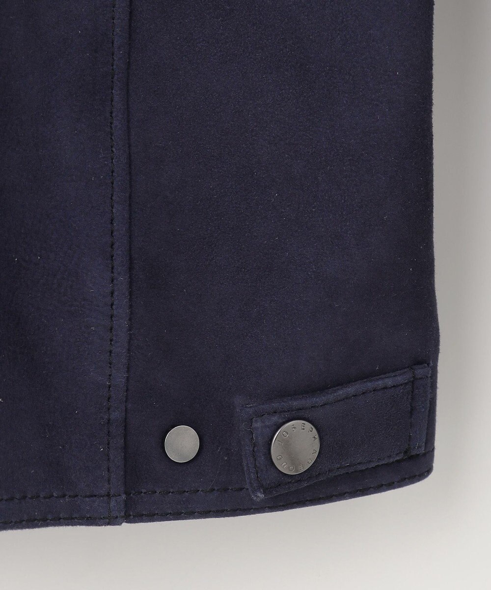 JOSEPH ABBOUD 【キングサイズ・スプリングレザー/スウェード】ゴートスウェード シングル ライダース 