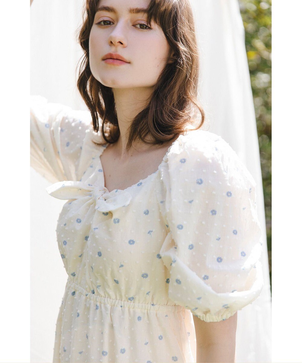 【LOUNGE WEAR】ＤaisyPrint Onemile dress ドレス, ダルブルー系5, F