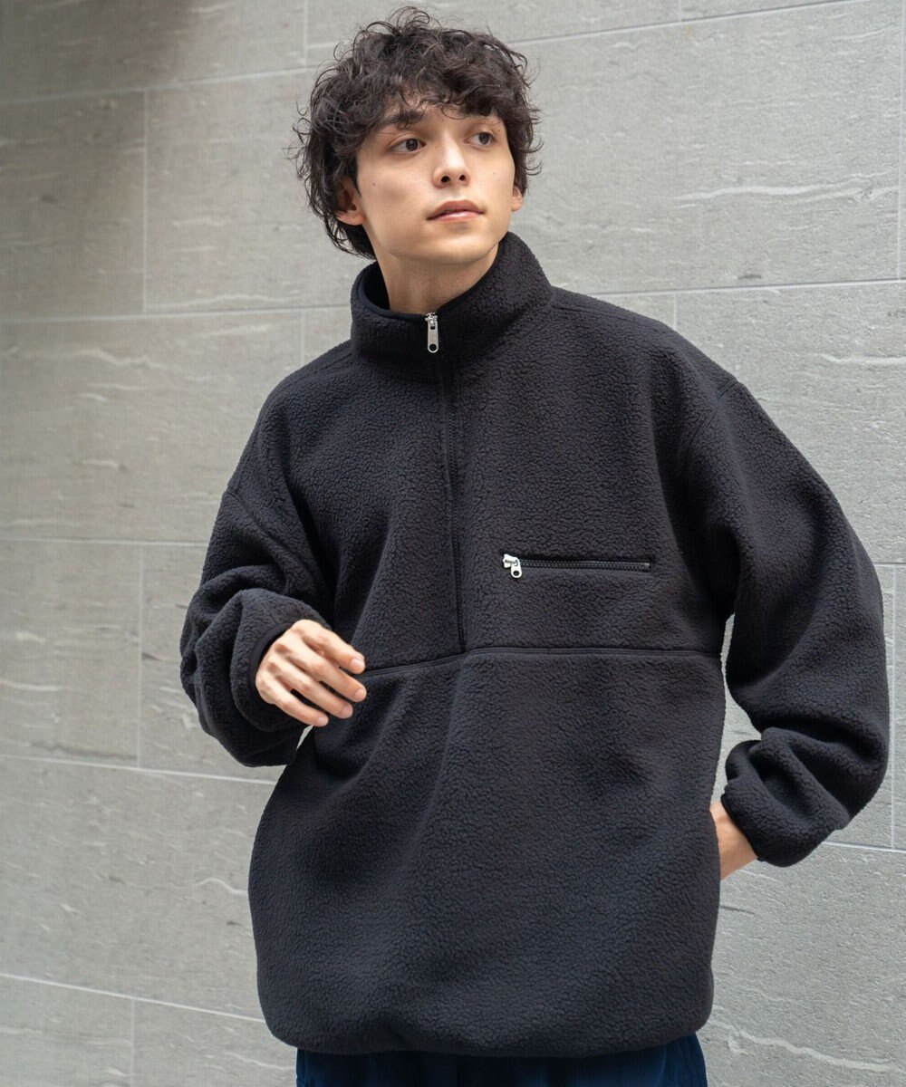 WEGO フリース ハーフZIPプルオーバー 