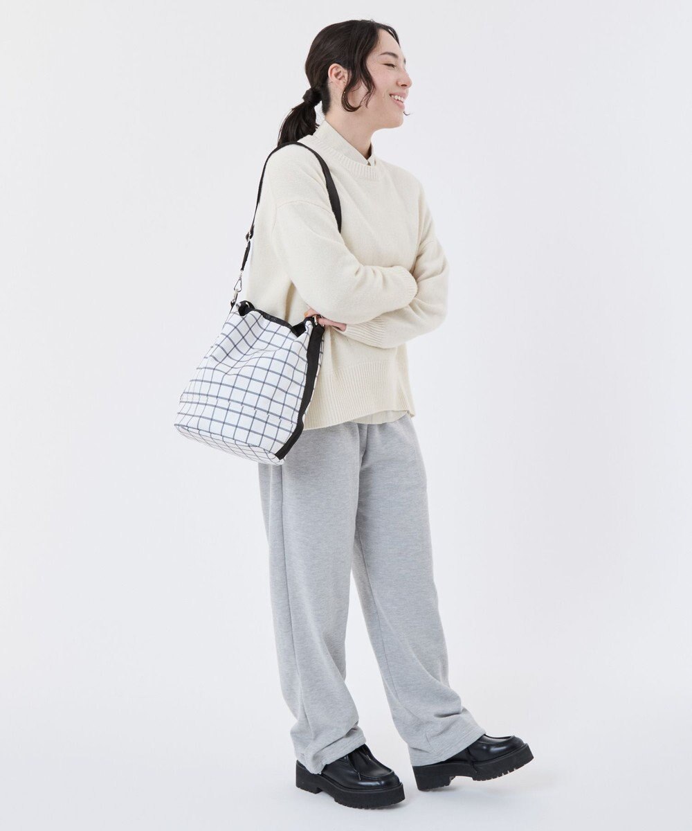 LeSportsac CONVERTIBLE BUCKET BAG/モノクラスチェック 