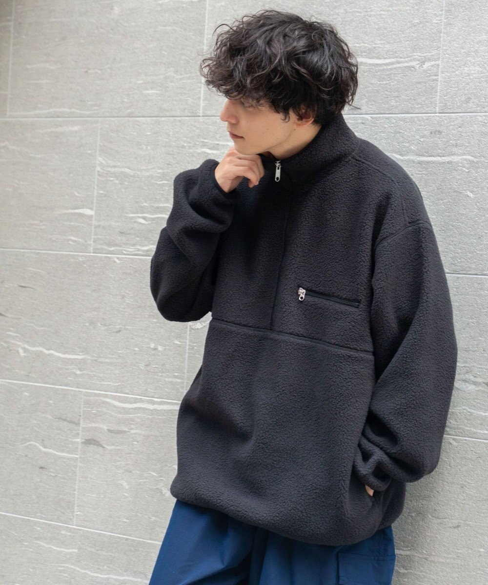 WEGO フリース ハーフZIPプルオーバー 
