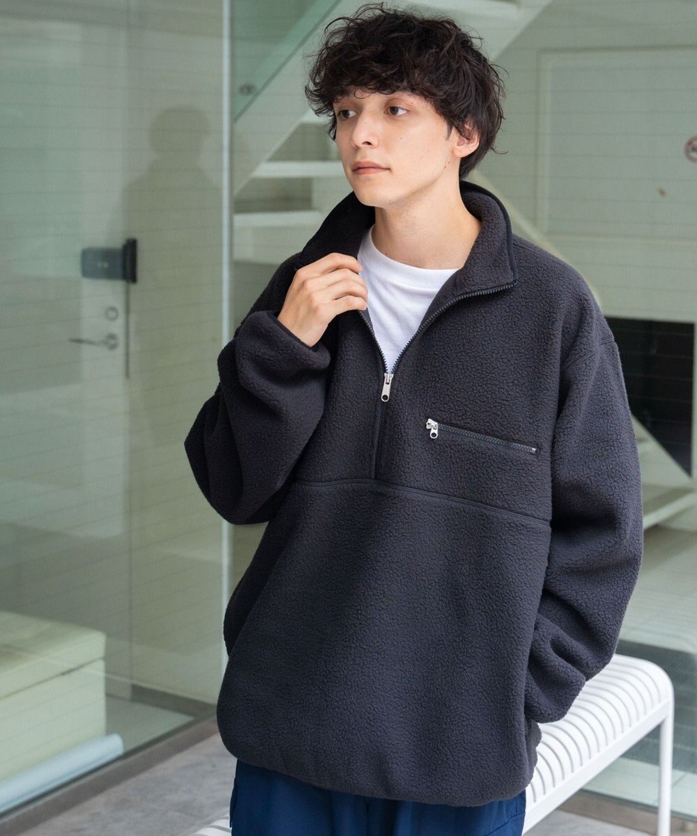 WEGO フリース ハーフZIPプルオーバー 