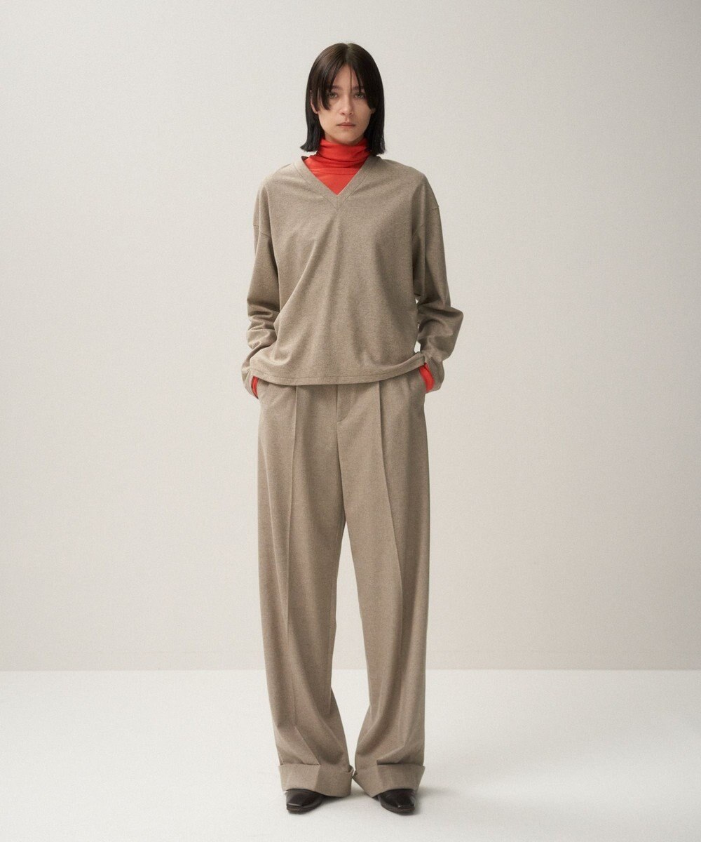 ATON MERINO COLLEGE JERSEY | Vネックプルオーバー 