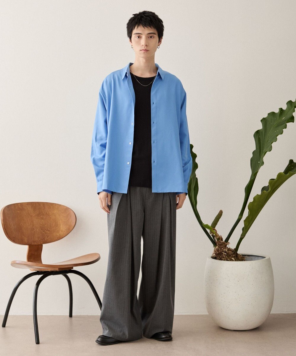 WEGO ルーズシルエットボックスシャツ（LS） 