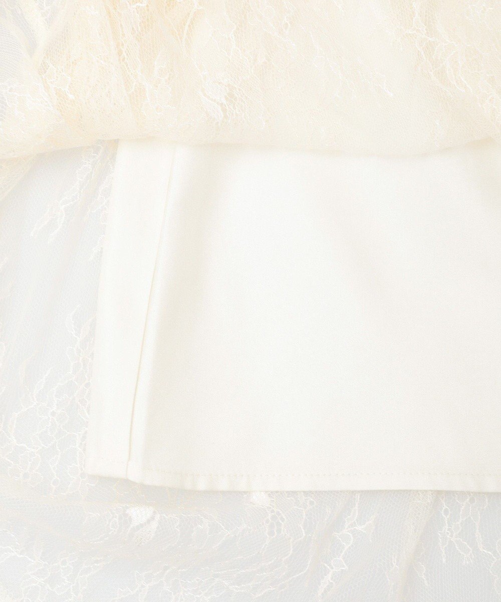 earth music&ecology レースフリルティアードスカート 