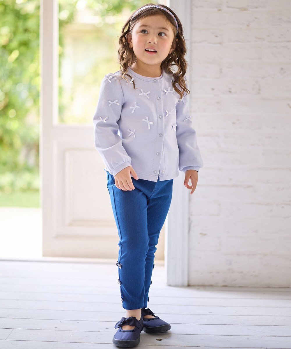 ANY KIDS カットデニム ガーリーパンツ 