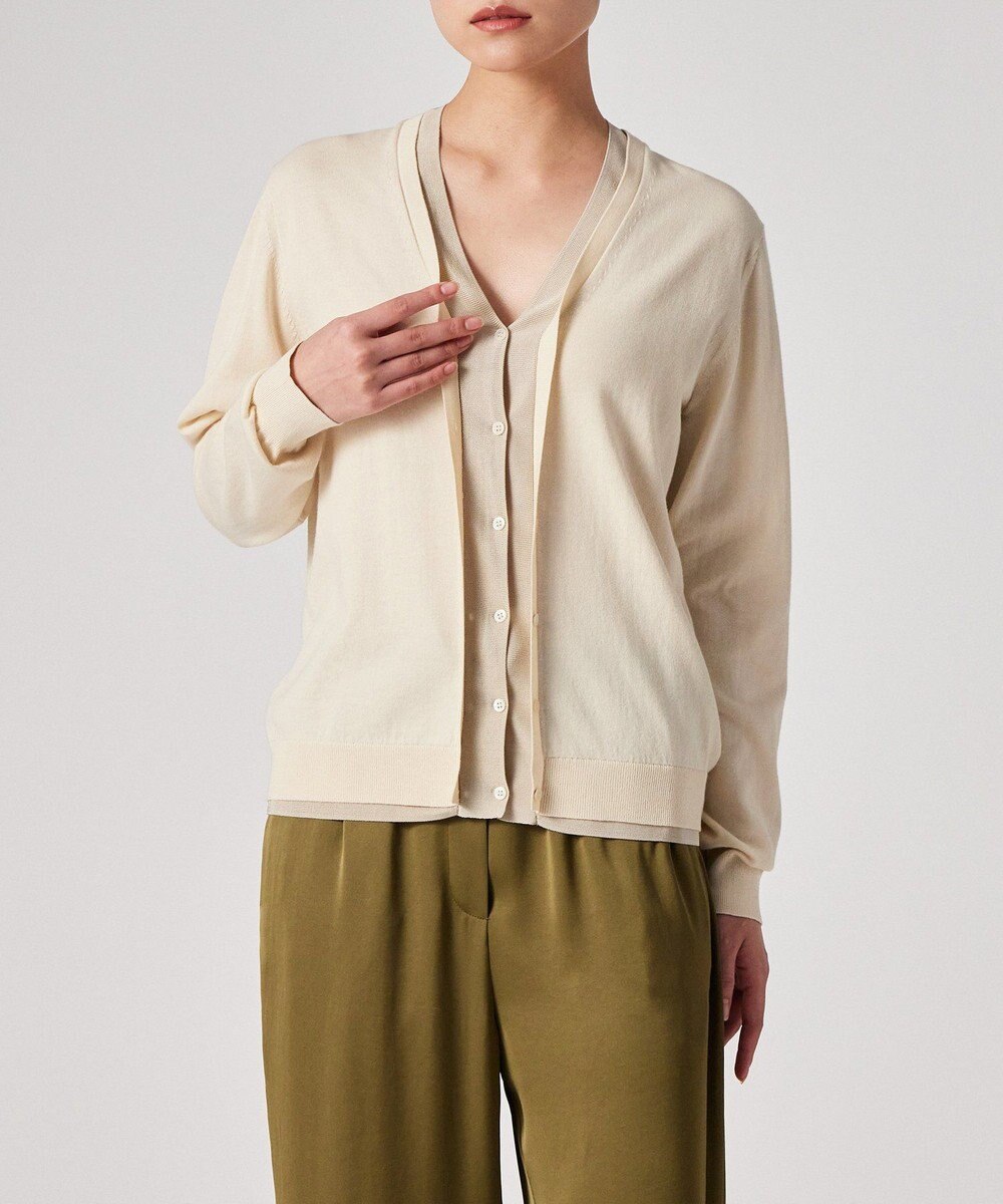 Paul Smith レイヤードカラー カーディガン 