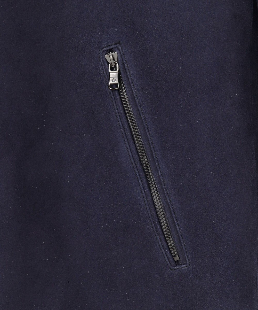 JOSEPH ABBOUD 【キングサイズ・スプリングレザー/スウェード】ゴートスウェード シングル ライダース 