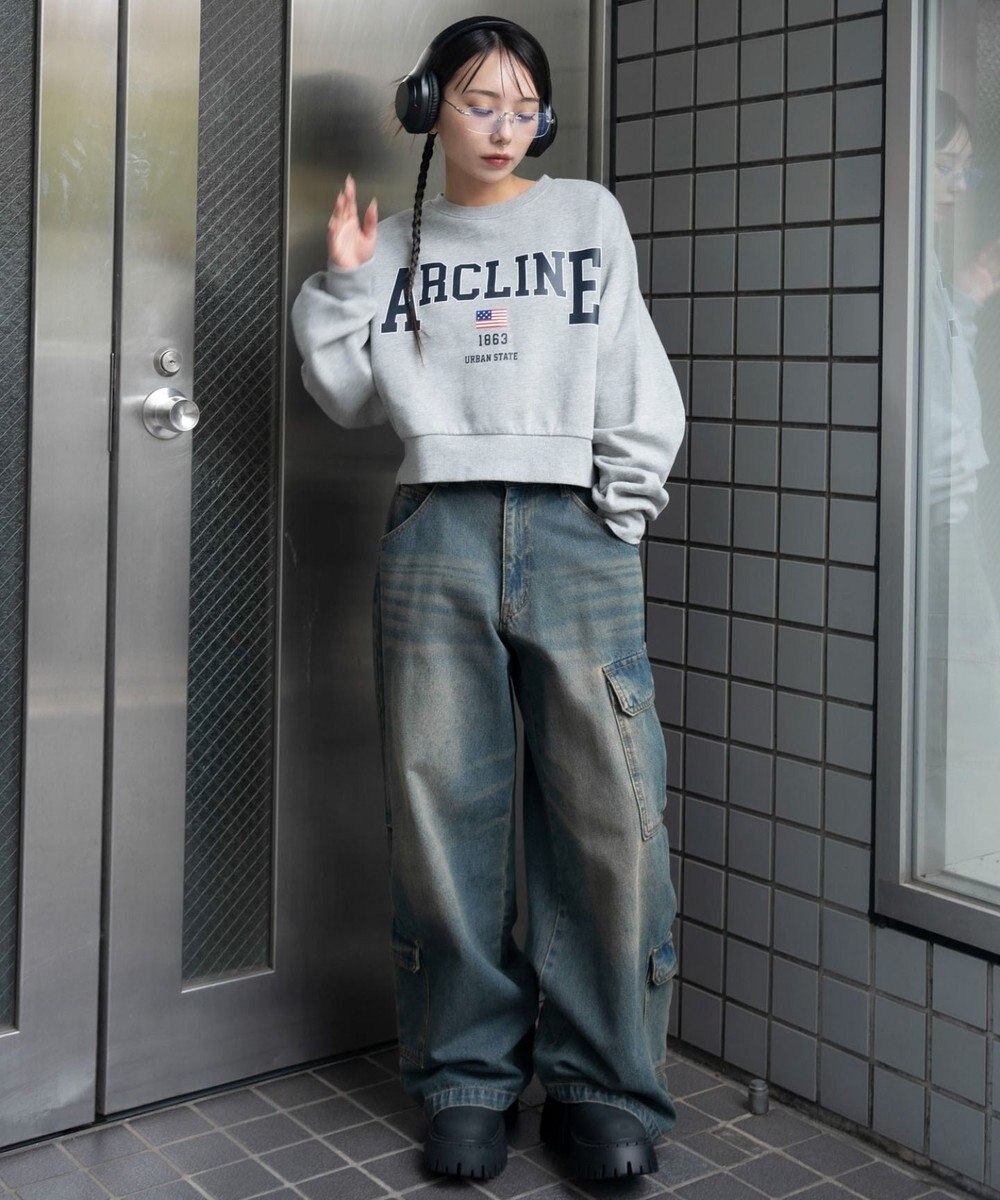 WEGO 【暖かい/裏起毛】裏起毛グラフィックスウェット 