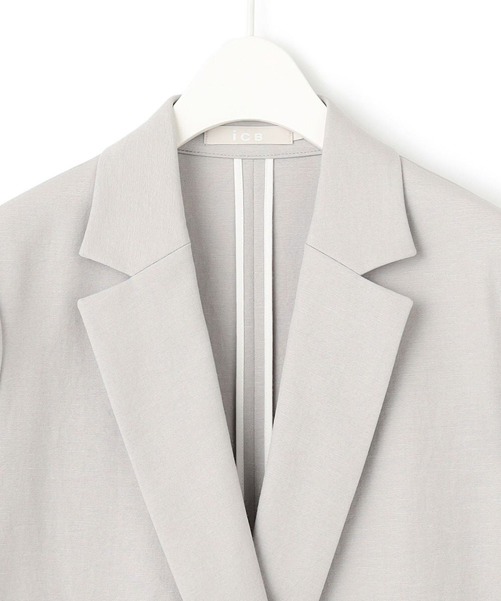 ICB L 【セットアップ対応・洗える】 LooseWeave ダブルブレストジャケット 