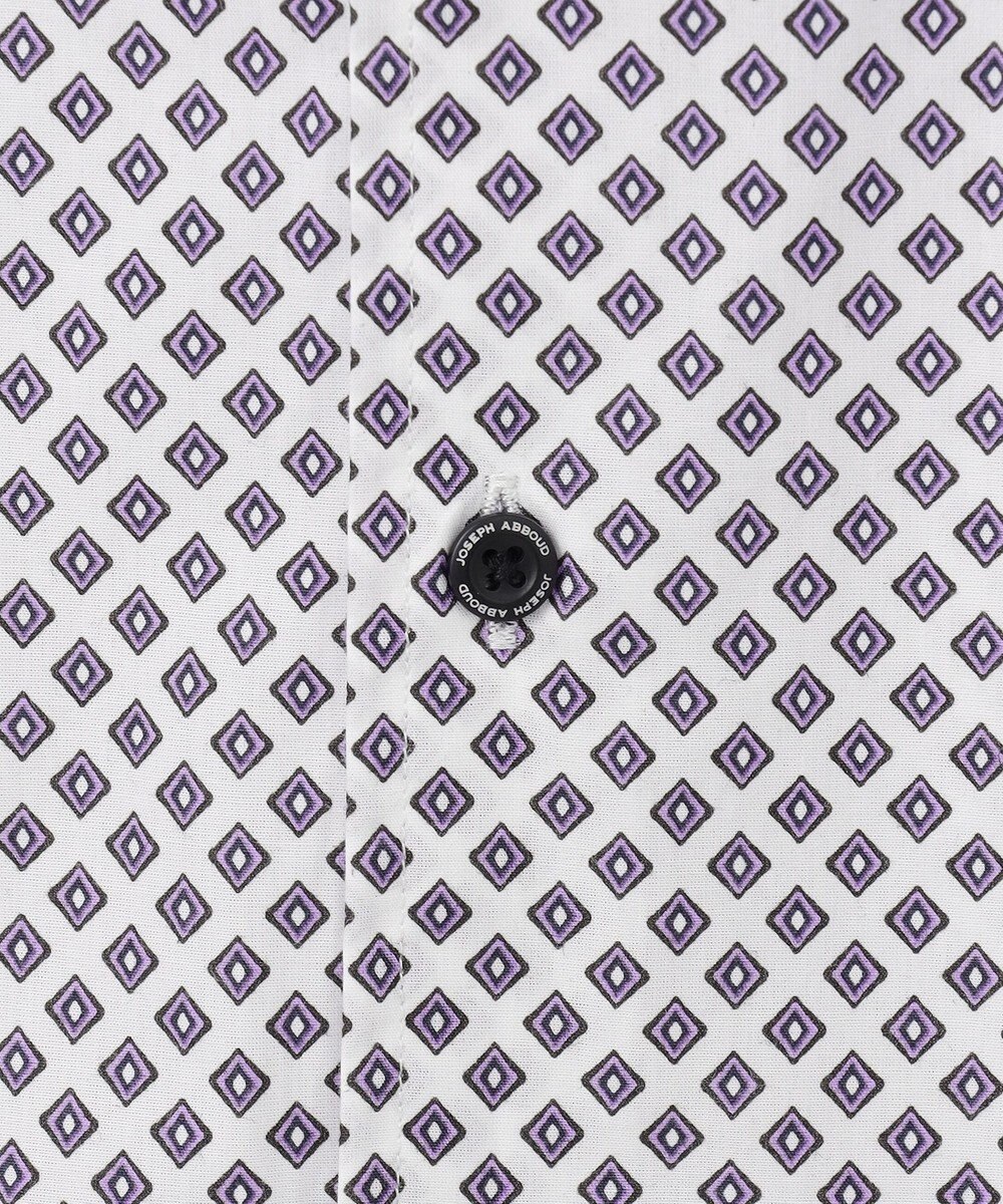 JOSEPH ABBOUD 【オーガニックコットン使用】ジオメトリックパターンシャツ 