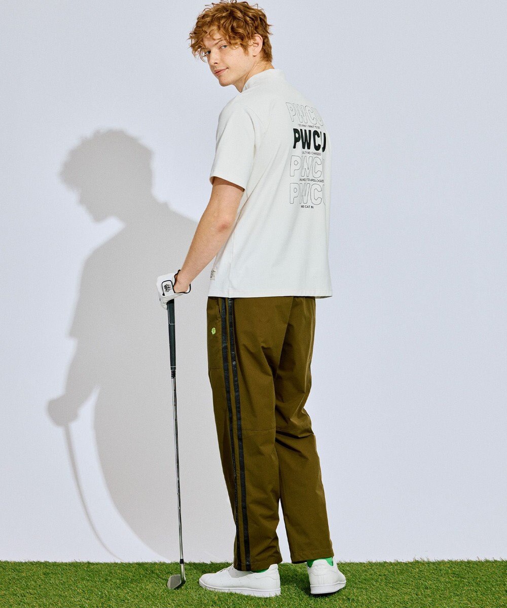 PW CIRCULUS 【撥水加工/ストレッチ】サイドストライプ ワイドパンツ ゴルフ 