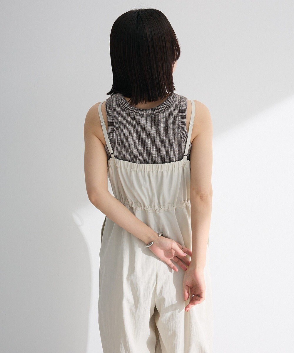 Green Parks ＺＩＰ付きドロストコクーンサロペット 