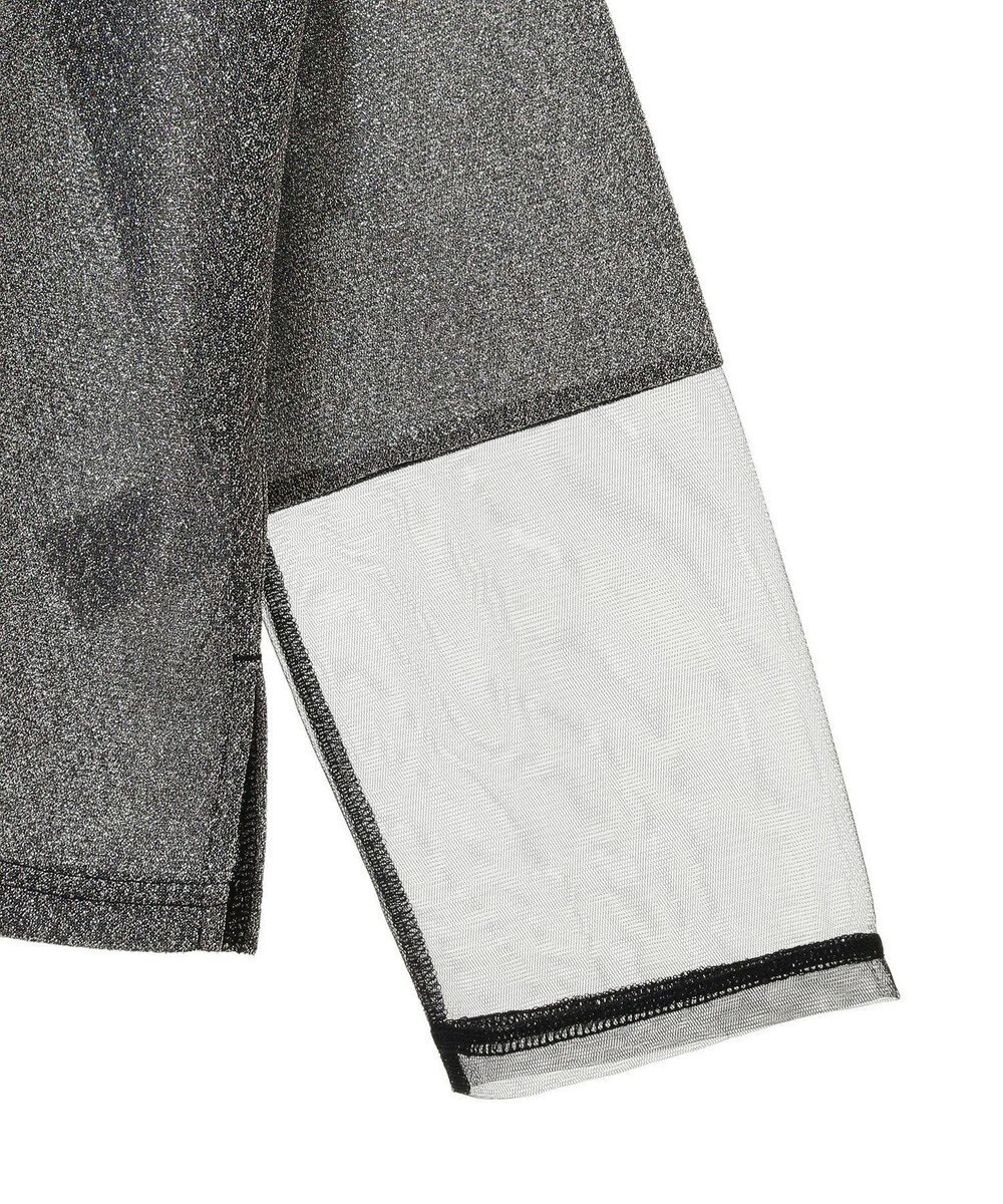 Green Parks 袖チュールドッキングラメプルオーバー 