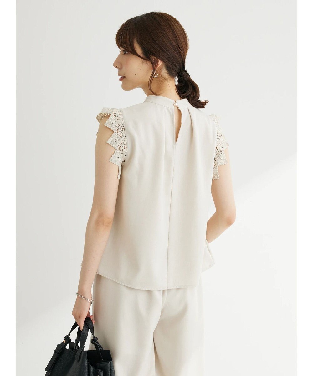 Green Parks ・ＥＬＥＮＣＡＲＥ　ＤＵＥ　リネンライクレースブラウス 