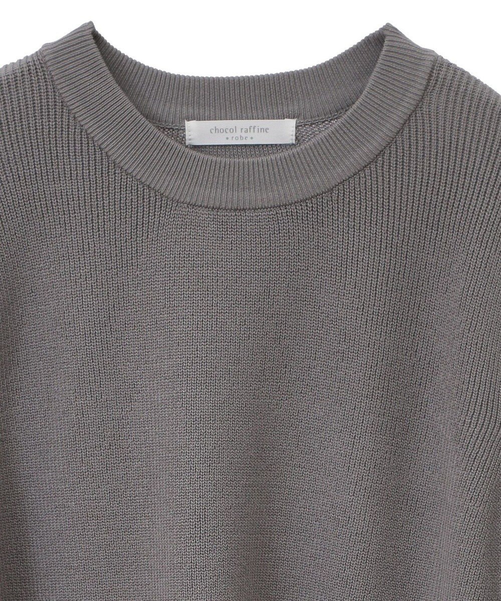 Green Parks 布帛ドッキングニットチュニック 