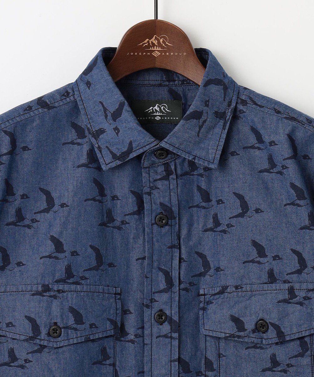 JOSEPH ABBOUD MOUNTAIN 【テーム ヤルヴィコラボ】バードプリント シャツ 