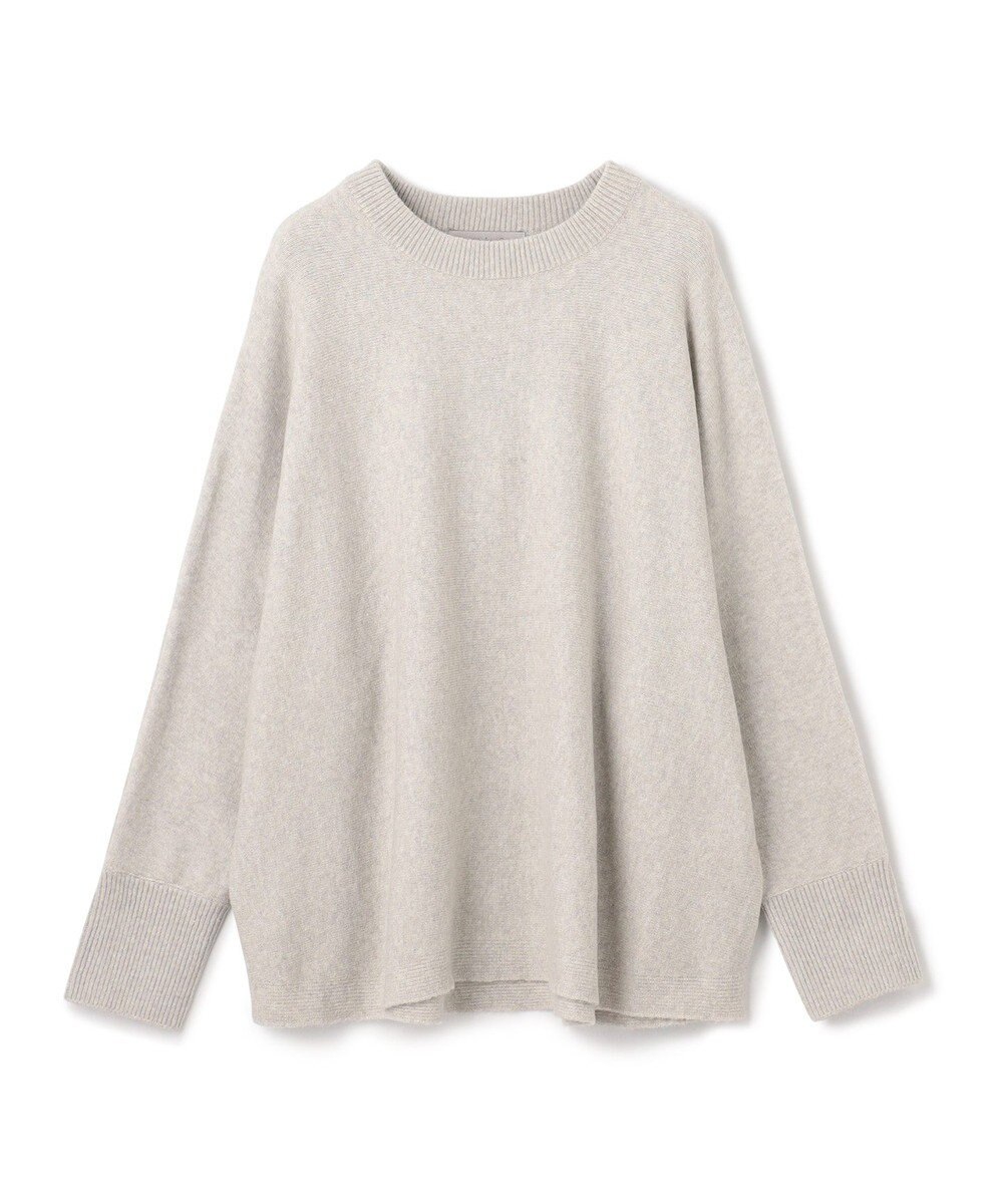 UNFILO 【洗える】ふわふわニット ラウンドヘム 