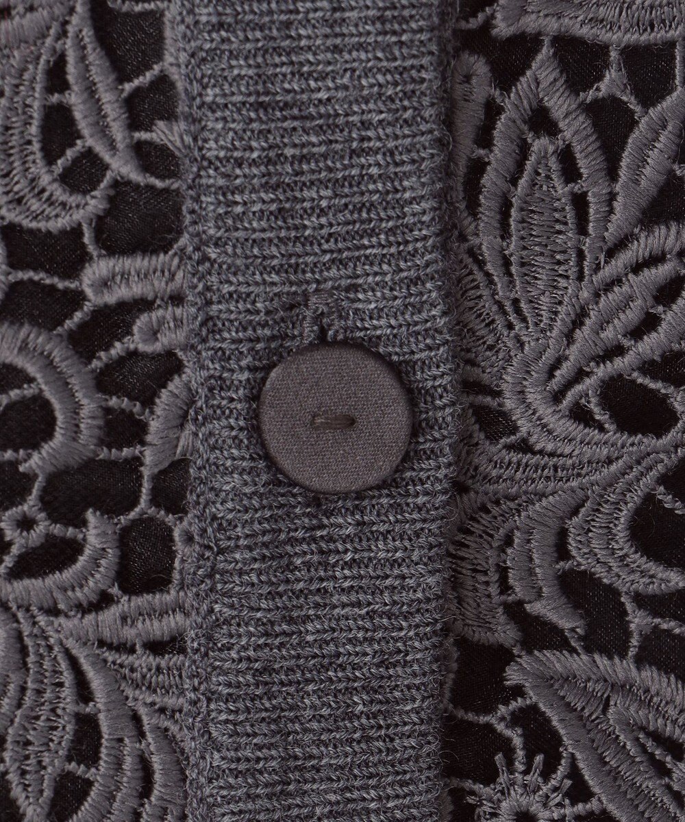 自由区 【カトリエムブーケ】Tricot de dentelle レースカーディガン 