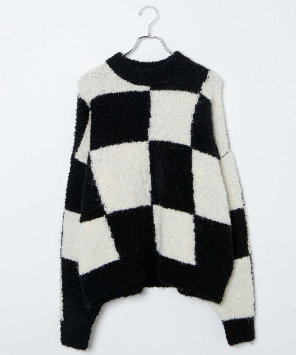 WEGO 幾何学柄ニットプルオーバー 